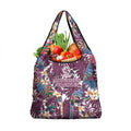 Manly Warringah Sea Eagles Grocery Bag Tropical Hibiscus Floral Pattern With Maroon And White Accents