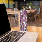 Manly Warringah Sea Eagles Skinny Tumbler Tropical Hibiscus Floral Pattern With Maroon And White Accents
