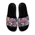 Manly Warringah Sea Eagles Slide Sandals Tropical Hibiscus Floral Pattern With Maroon And White Accents