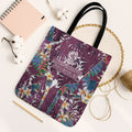Manly Warringah Sea Eagles Tote Bag Tropical Hibiscus Floral Pattern With Maroon And White Accents