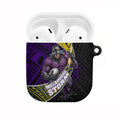 Melbourne Storm Rugby AirPods Case Tribal Polynesian Power Art - Lightning Mascot