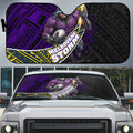 Melbourne Storm Rugby Auto Sun Shade Tribal Polynesian Power Art - Lightning Mascot