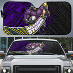 Melbourne Storm Rugby Auto Sun Shade Tribal Polynesian Power Art - Lightning Mascot