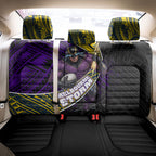 Melbourne Storm Rugby Back Car Seat Cover Tribal Polynesian Power Art - Lightning Mascot
