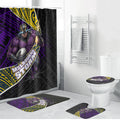 Melbourne Storm Rugby Bathroom Set Tribal Polynesian Power Art - Lightning Mascot