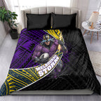 Melbourne Storm Rugby Bedding Set Tribal Polynesian Power Art - Lightning Mascot