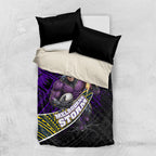 Melbourne Storm Rugby Bedding Set Tribal Polynesian Power Art - Lightning Mascot