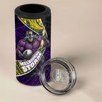 Melbourne Storm Rugby 4 in 1 Can Cooler Tumbler Tribal Polynesian Power Art - Lightning Mascot