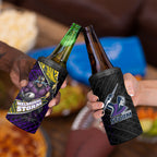 Melbourne Storm Rugby 4 in 1 Can Cooler Tumbler Tribal Polynesian Power Art - Lightning Mascot