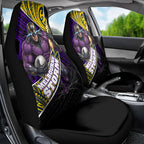 Melbourne Storm Rugby Car Seat Cover Tribal Polynesian Power Art - Lightning Mascot