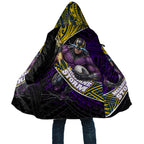 Melbourne Storm Rugby Cloak Tribal Polynesian Power Art - Lightning Mascot
