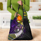 Melbourne Storm Rugby Grocery Bag Tribal Polynesian Power Art - Lightning Mascot