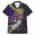 Melbourne Storm Rugby Hawaiian Shirt Tribal Polynesian Power Art - Lightning Mascot