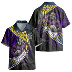 Melbourne Storm Rugby Kid Hawaiian Shirt Tribal Polynesian Power Art - Lightning Mascot