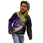 Melbourne Storm Rugby Kid Hoodie Tribal Polynesian Power Art - Lightning Mascot