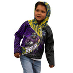 Melbourne Storm Rugby Kid Hoodie Tribal Polynesian Power Art - Lightning Mascot
