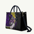 Melbourne Storm Rugby Leather Bag Tribal Polynesian Power Art - Lightning Mascot
