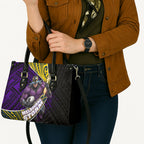 Melbourne Storm Rugby Leather Bag Tribal Polynesian Power Art - Lightning Mascot