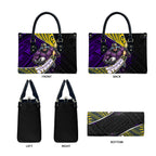 Melbourne Storm Rugby Leather Bag Tribal Polynesian Power Art - Lightning Mascot