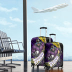 Melbourne Storm Rugby Luggage Cover Tribal Polynesian Power Art - Lightning Mascot
