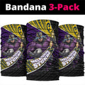Melbourne Storm Rugby Neck Gaiter Tribal Polynesian Power Art - Lightning Mascot