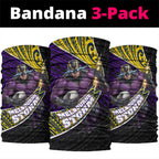 Melbourne Storm Rugby Neck Gaiter Tribal Polynesian Power Art - Lightning Mascot