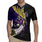 Melbourne Storm Rugby Rugby Jersey Tribal Polynesian Power Art - Lightning Mascot