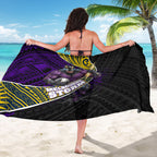 Melbourne Storm Rugby Sarong Tribal Polynesian Power Art - Lightning Mascot