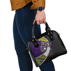 Melbourne Storm Rugby Shoulder Handbag Tribal Polynesian Power Art - Lightning Mascot