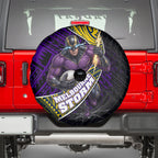 Melbourne Storm Rugby Spare Tire Cover Tribal Polynesian Power Art - Lightning Mascot