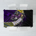 Melbourne Storm Rugby Tablecloth Tribal Polynesian Power Art - Lightning Mascot