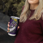 Melbourne Storm Rugby Tumbler Cup Tribal Polynesian Power Art - Lightning Mascot