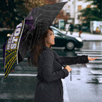 Melbourne Storm Rugby Umbrella Tribal Polynesian Power Art - Lightning Mascot