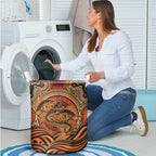 Barramundi Fish Laundry Basket Aboriginal Dot Art Indigenous Pattern