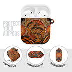Barramundi Fish AirPods Case Aboriginal Dot Art Indigenous Pattern