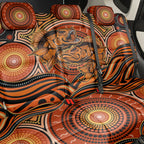 Barramundi Fish Back Car Seat Cover Aboriginal Dot Art Indigenous Pattern