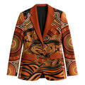 Barramundi Fish Blazer Aboriginal Dot Art Indigenous Pattern