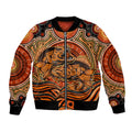 Barramundi Fish Bomber Jacket Aboriginal Dot Art Indigenous Pattern