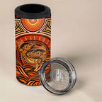 Barramundi Fish 4 in 1 Can Cooler Tumbler Aboriginal Dot Art Indigenous Pattern