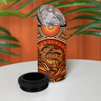 Barramundi Fish 4 in 1 Can Cooler Tumbler Aboriginal Dot Art Indigenous Pattern