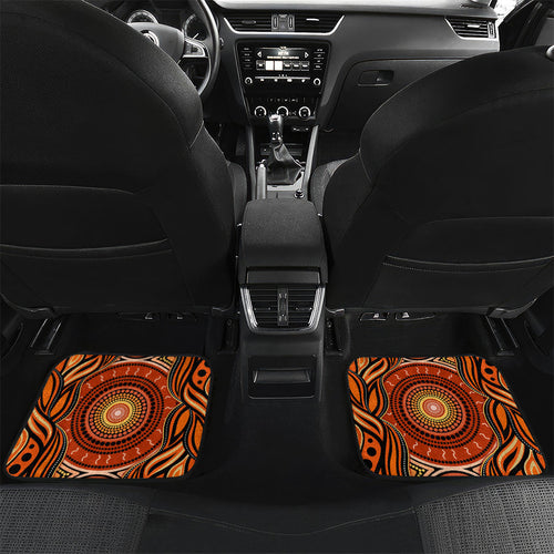 Barramundi Fish Car Mats Aboriginal Dot Art Indigenous Pattern