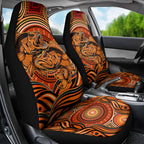 Barramundi Fish Car Seat Cover Aboriginal Dot Art Indigenous Pattern