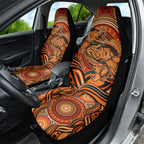Barramundi Fish Car Seat Cover Aboriginal Dot Art Indigenous Pattern