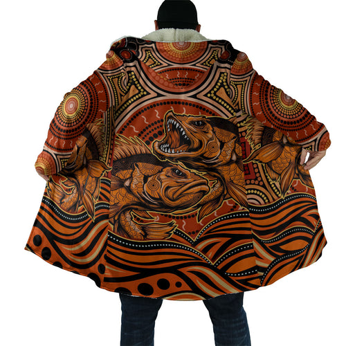 Barramundi Fish Cloak Aboriginal Dot Art Indigenous Pattern