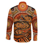 Barramundi Fish Family Matching Mermaid Dress and Hawaiian Shirt Aboriginal Dot Art Indigenous Pattern