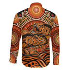 Barramundi Fish Family Matching Summer Maxi Dress and Hawaiian Shirt Aboriginal Dot Art Indigenous Pattern