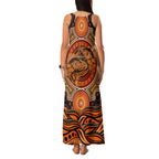 Barramundi Fish Family Matching Tank Maxi Dress and Hawaiian Shirt Aboriginal Dot Art Indigenous Pattern