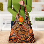 Barramundi Fish Grocery Bag Aboriginal Dot Art Indigenous Pattern