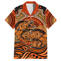 Barramundi Fish Hawaiian Shirt Aboriginal Dot Art Indigenous Pattern
