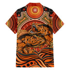 Barramundi Fish Hawaiian Shirt Aboriginal Dot Art Indigenous Pattern
